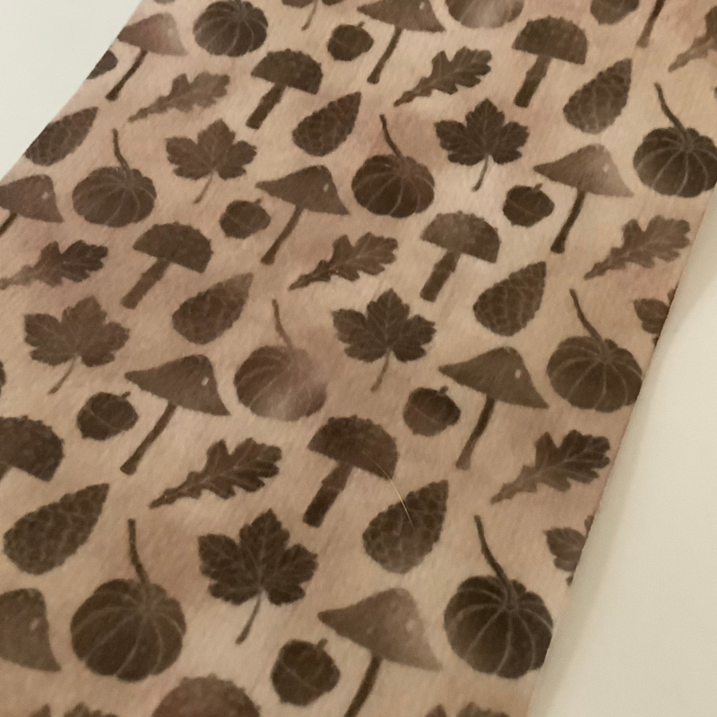 Autumn Mushrooms and Leaves