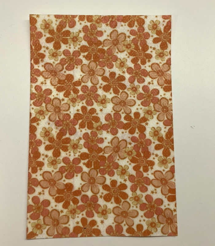 Groovy Orange Flowers Tubie Tape